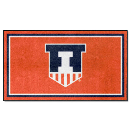 Illinois Illini 3ft. x 5ft. Plush Area Rug - Illinois