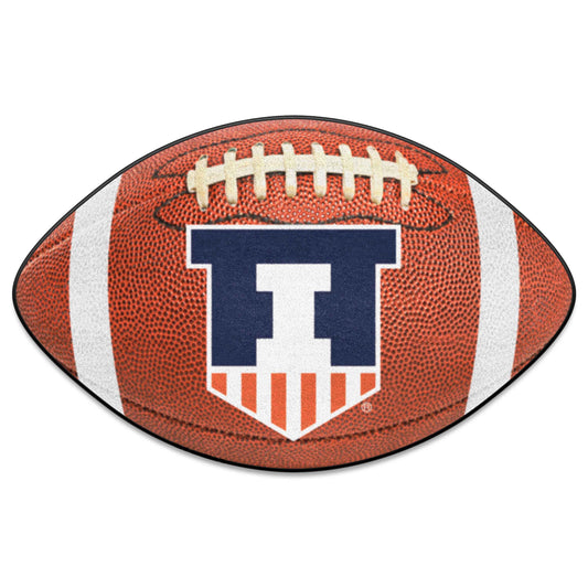 Illinois Illini  Football Rug - 20.5in. x 32.5in. - Illinois