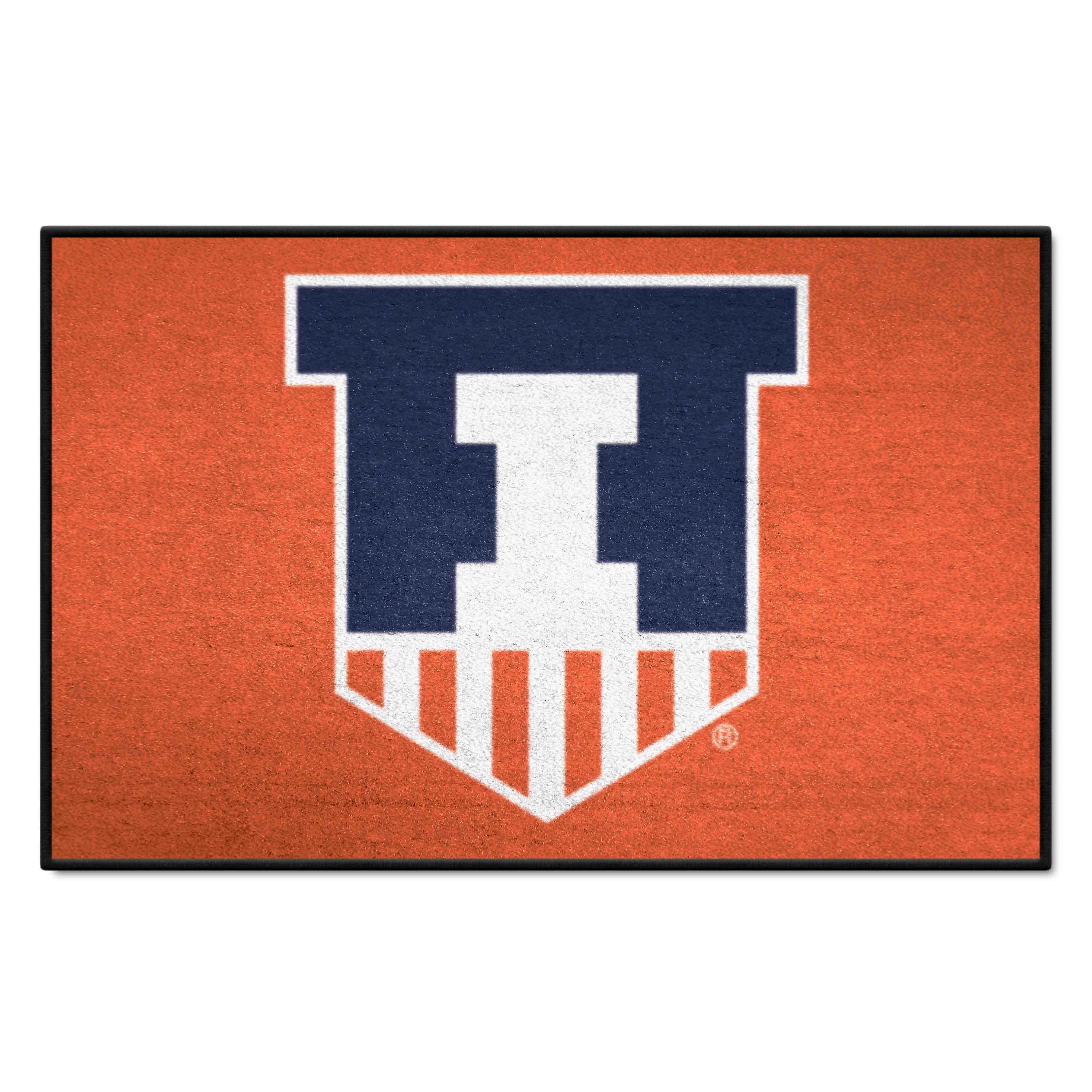 Illinois Illini Starter Mat Accent Rug - 19in. x 30in. - Illinois