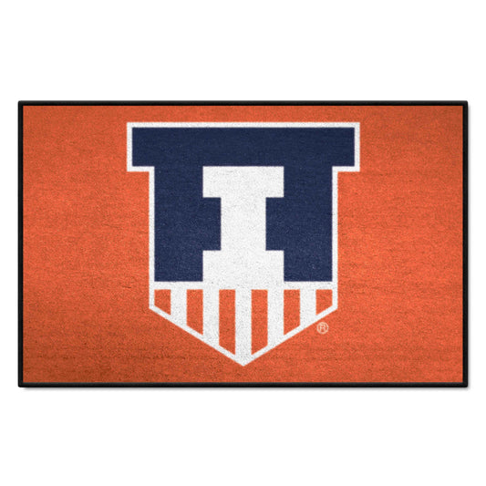 Illinois Illini Starter Mat Accent Rug - 19in. x 30in. - Illinois