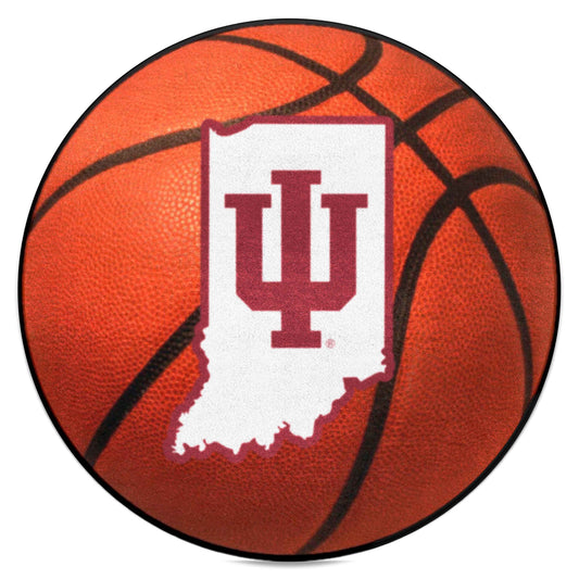 Indiana Hooisers Basketball Rug - 27in. Diameter - Indiana