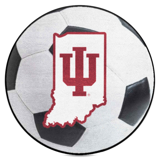 Indiana Hooisers Soccer Ball Rug - 27in. Diameter - Indiana