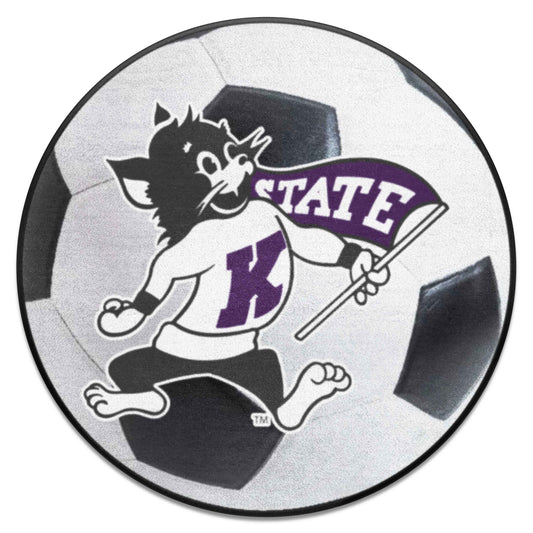 Kansas State Wildcats Soccer Ball Rug - 27in. Diameter - Kansas State