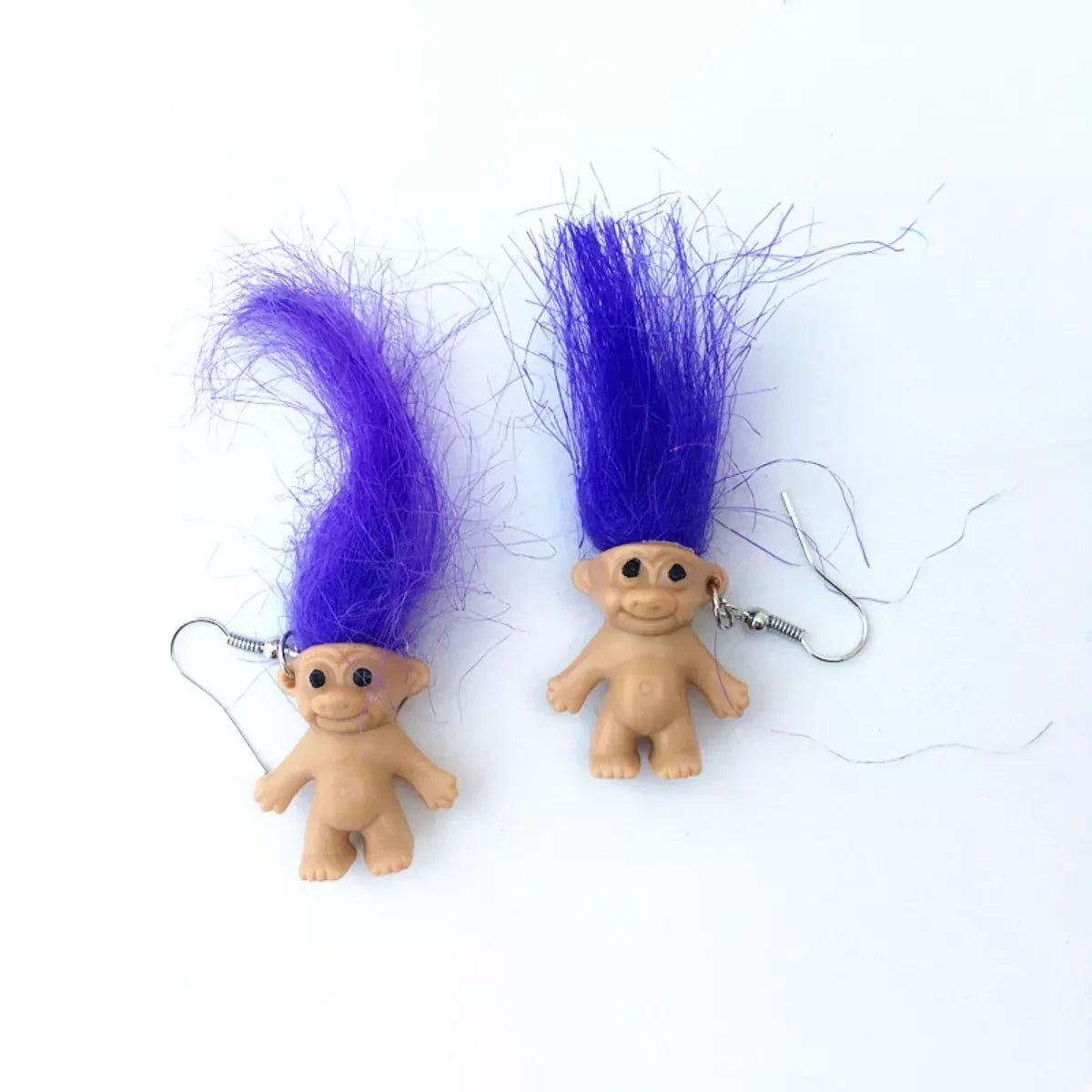 Whimsical Troll Doll Dangle Earrings - Trendsi - Flyclothing LLC