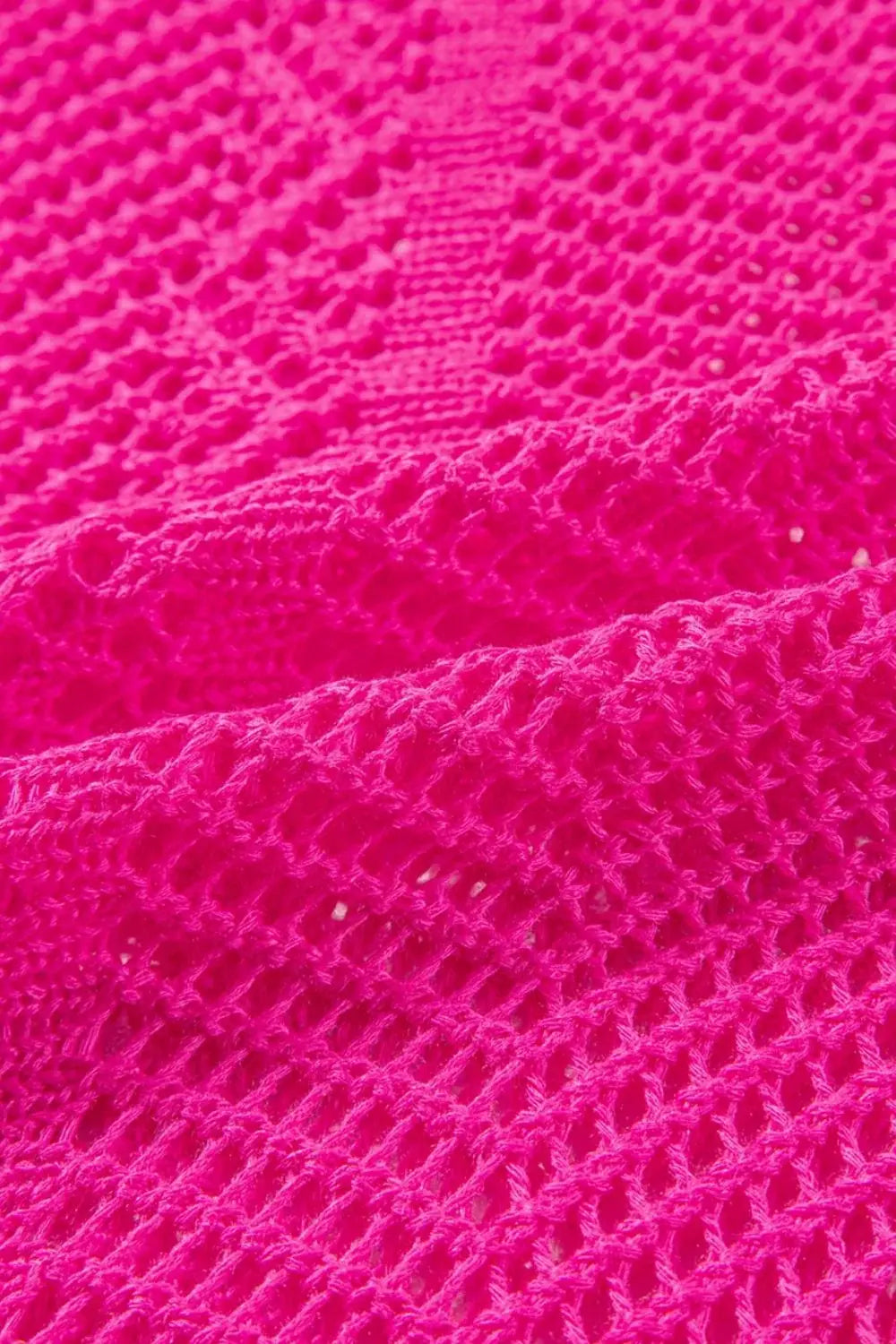 Scallop Edge Half Sleeve Pointelle Knit Top - Trendsi - Flyclothing LLC