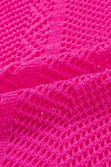 Scallop Edge Half Sleeve Pointelle Knit Top - Trendsi - Flyclothing LLC
