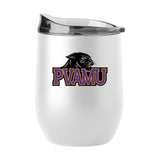 Prairie View A&M 16oz Swagger White Powder Coat Curved Beverage