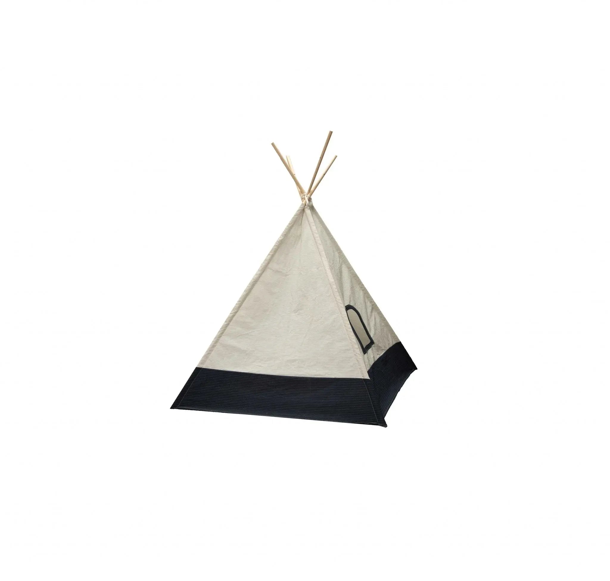 51 x 55 x 73 White and Blue Fabric Tent - Homeroots - Flyclothing LLC