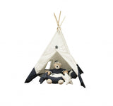 51 x 55 x 73 White and Blue Fabric Tent - Homeroots - Flyclothing LLC