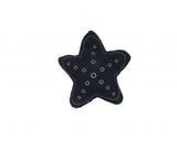 12" X 12" Blue and White Star Linen Throw Pillow - Homeroots