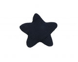 12" X 12" Blue and White Star Linen Throw Pillow - Homeroots
