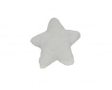 12" X 12" Blue and White Star Linen Throw Pillow - Homeroots