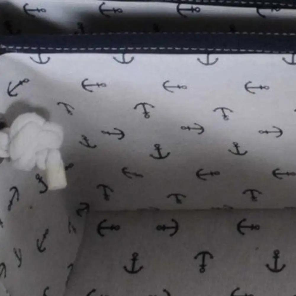 13.5" X 17" X 22.5" Blue Fabric Basket With Bow Decoration Set Of 5 - Homeroots - Flyclothing LLC