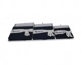 11.5" X 12" X 8.5" White Blue Fabric Boxes With Cover Set Of 3 - Homeroots - Flyclothing LLC