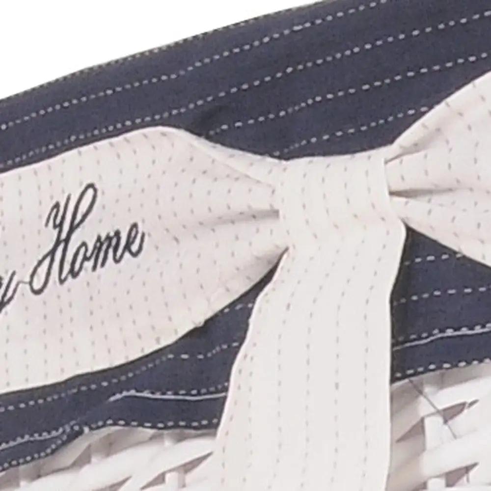 14" X 17.5" X 19.5" White blue rectangular willow Basket Set Of 5 - Homeroots - Flyclothing LLC