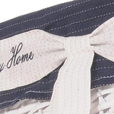 14" X 17.5" X 19.5" White blue rectangular willow Basket Set Of 5 - Homeroots