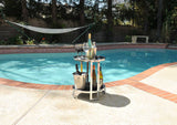 22" Silver Glass Round Mirrored End Table With Shelf - Homeroots - Flyclothing LLC