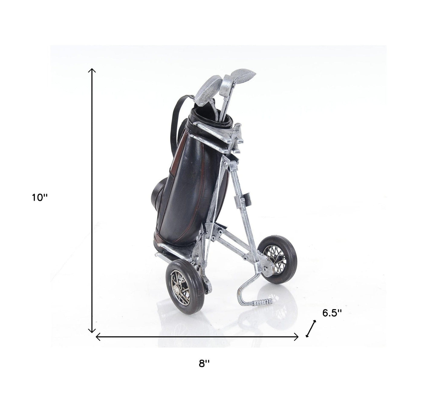 6.5" X 8" X 10" Black Golf Bag - Homeroots - Flyclothing LLC