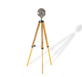 35" Distressed Tripod Floor Lamp With Cone - Homeroots - Flyclothing LLC