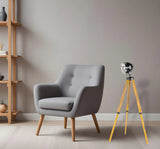 35" Distressed Tripod Floor Lamp With Cone - Homeroots