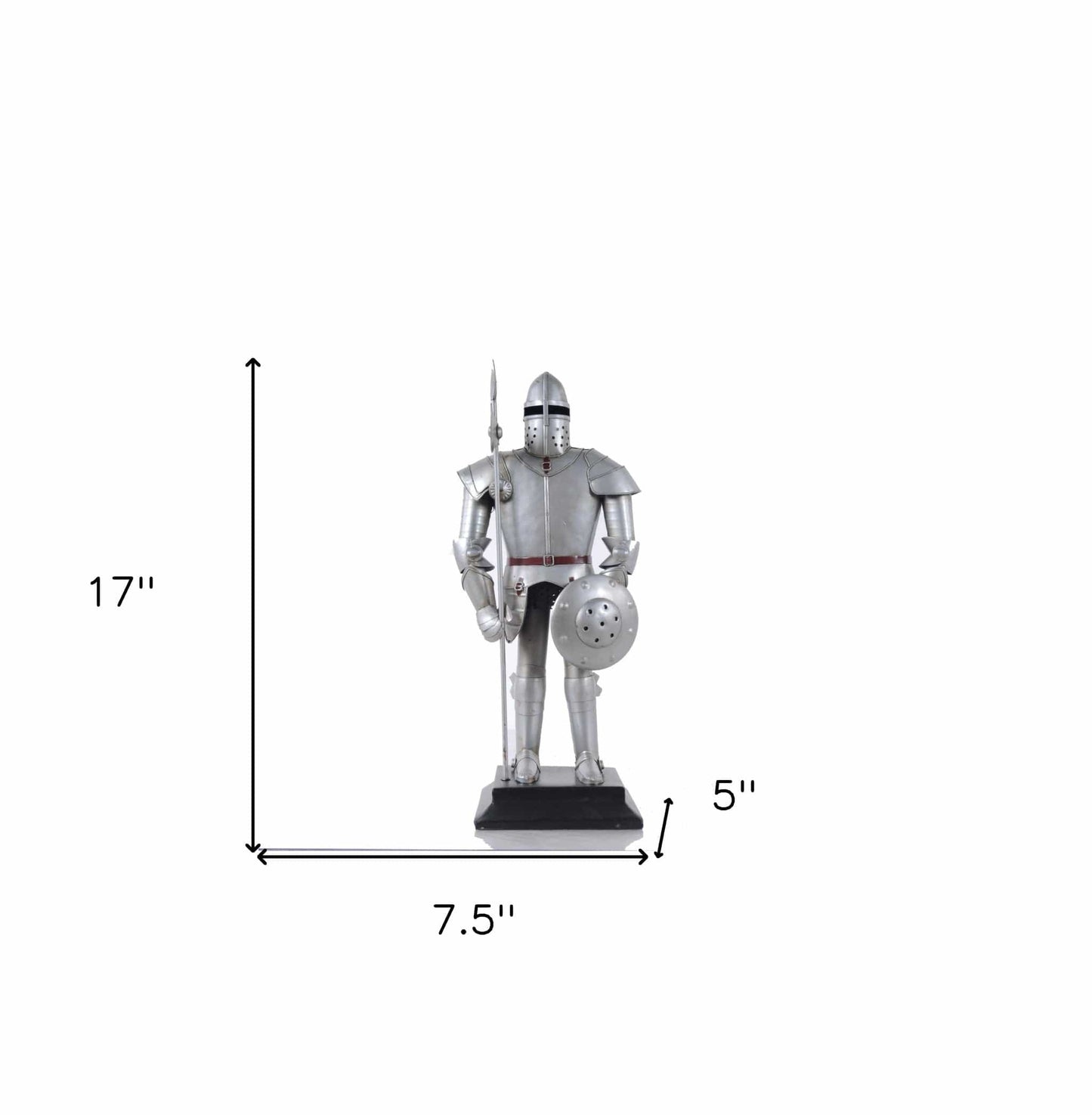5" x 7.5" x 17" Suit of Armour - Homeroots - Flyclothing LLC