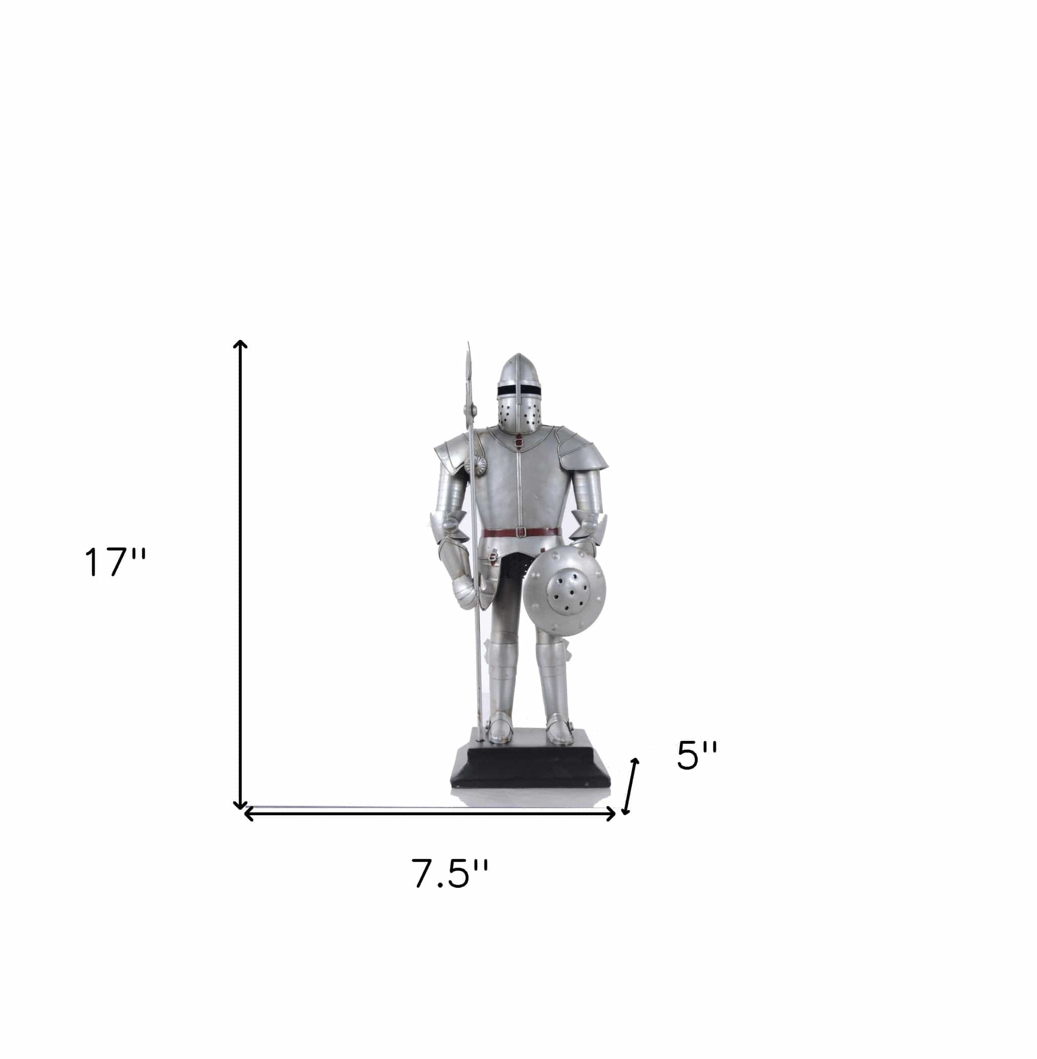 5" x 7.5" x 17" Suit of Armour - Homeroots - Flyclothing LLC