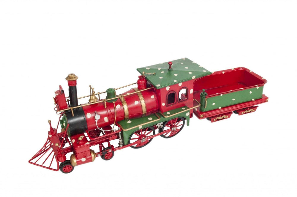 Handmade Tin Christmas Train Model - Homeroots - Flyclothing LLC