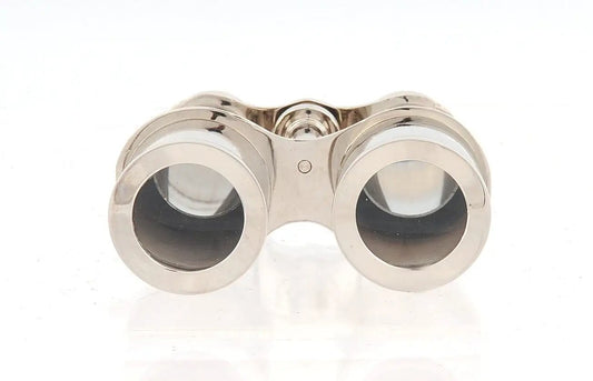 5" Brass Aluminum Hand Painted Decorative Binocular Tabletop Sculpture - Homeroots