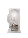 4.5" X 6.75" X 7.75" Alum Globe Bookend Set Of Two - Homeroots
