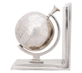 4.5" X 6.75" X 7.75" Alum Globe Bookend Set Of Two - Homeroots - Flyclothing LLC
