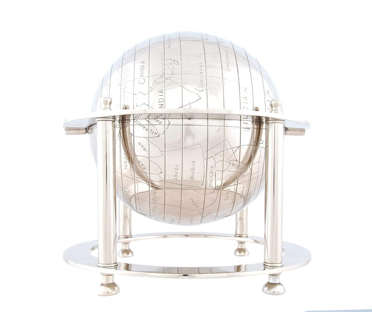 16" X 16" X 15" Aluminium Globe - Homeroots - Flyclothing LLC