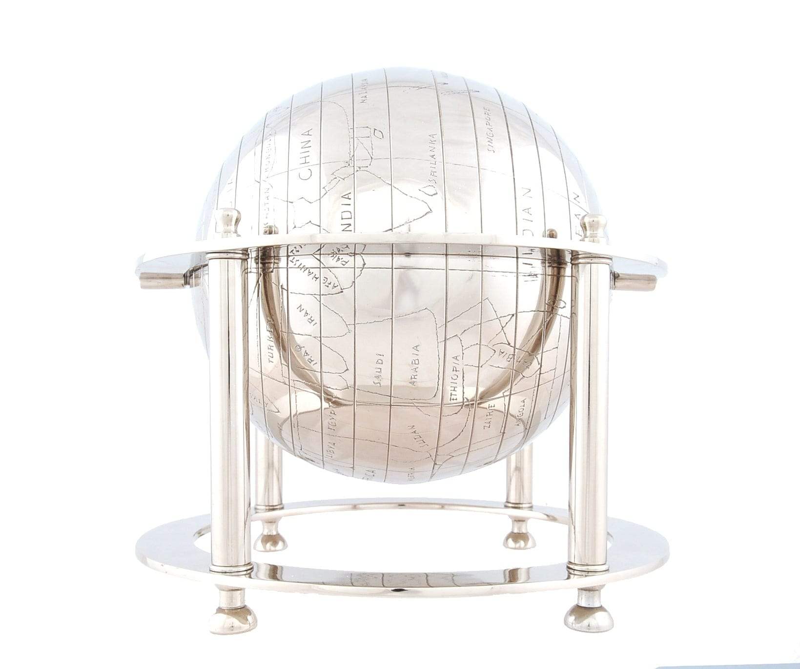 16" X 16" X 15" Aluminium Globe - Homeroots - Flyclothing LLC
