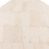 6.5" X 6.5" X 14.5" Bone Globe With Alluminum Base - Homeroots - Flyclothing LLC