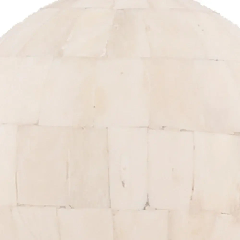 6.5" X 6.5" X 14.5" Bone Globe With Alluminum Base - Homeroots - Flyclothing LLC