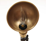 20" Black Metal Adjustable Desk Table Lamp With Gold Bowl Shade - Homeroots - Flyclothing LLC