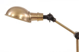 20" Black Metal Adjustable Desk Table Lamp With Gold Bowl Shade - Homeroots - Flyclothing LLC