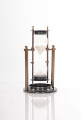 4.5" X 4.5" X 8.5" Brass Revolving Sandtimer - Homeroots - Flyclothing LLC