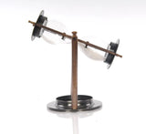 4.5" X 4.5" X 8.5" Brass Revolving Sandtimer - Homeroots