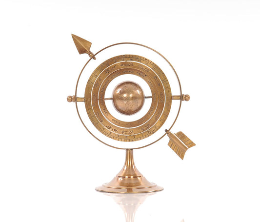 5.5" X 7" X 8.5" Brass Armillary - Homeroots