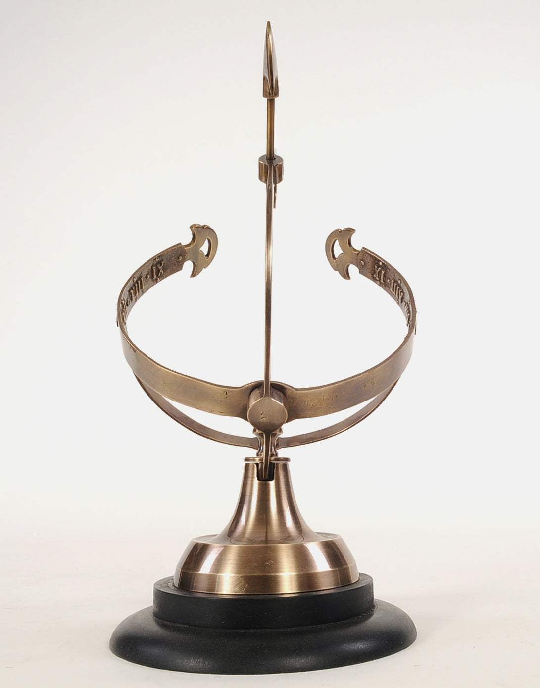 14" Brass and Black Metal Hand Painted Figurine Tabletop Sculpture - Homeroots - Flyclothing LLC
