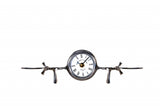 3" Novelty Nickel Metal And Glass Analog Wall Clock - Homeroots