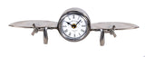 3" Novelty Nickel Metal And Glass Analog Wall Clock - Homeroots