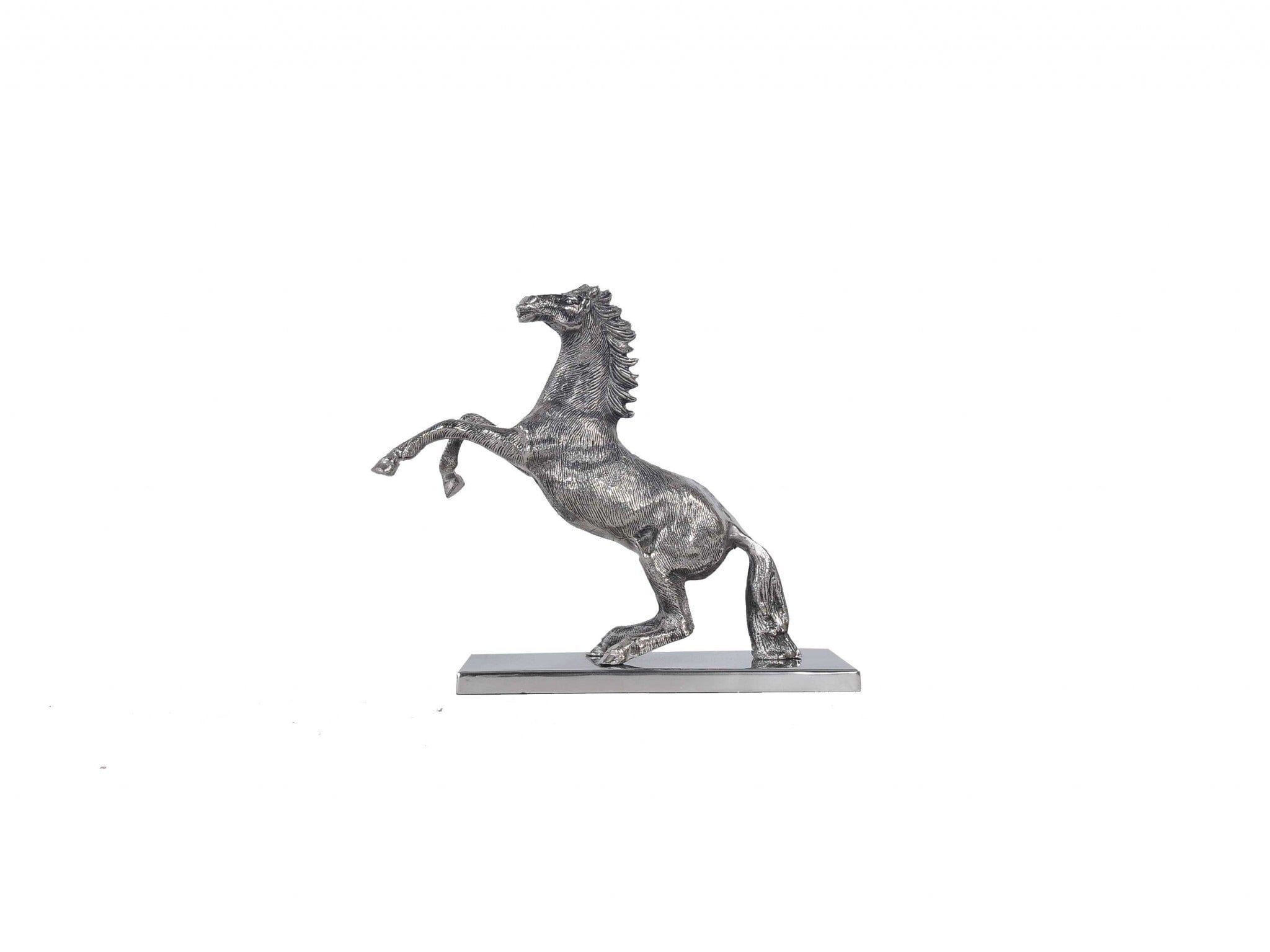 5" X 12.5" X 11" Horse Statue With Base - Homeroots - Flyclothing LLC