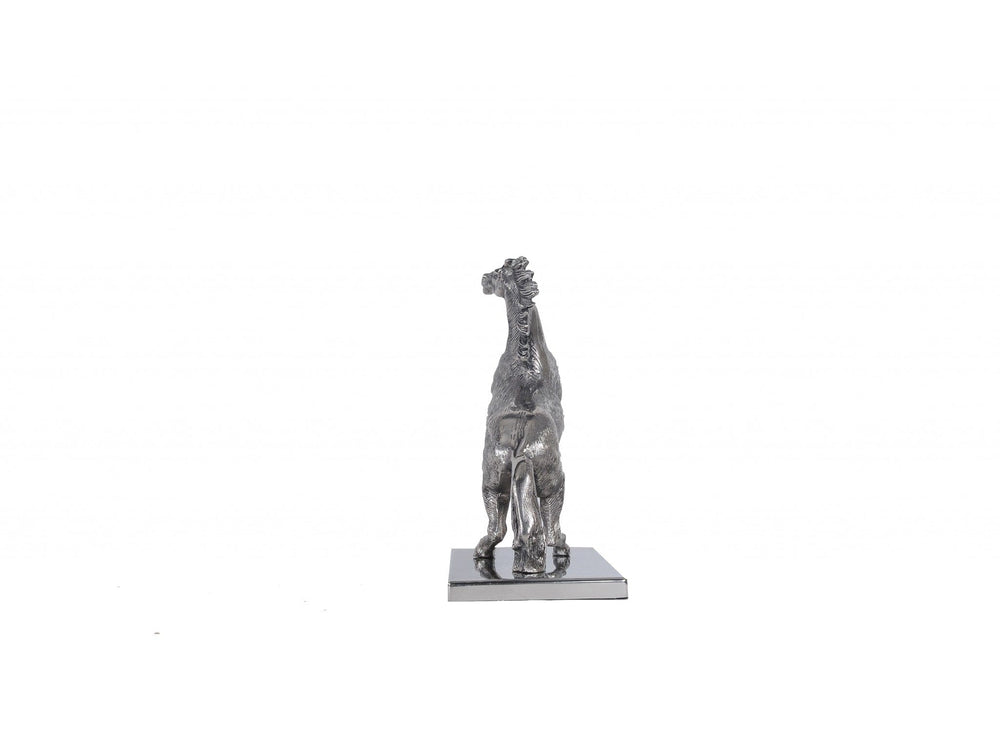 5" X 12.5" X 11" Horse Statue With Base - Homeroots