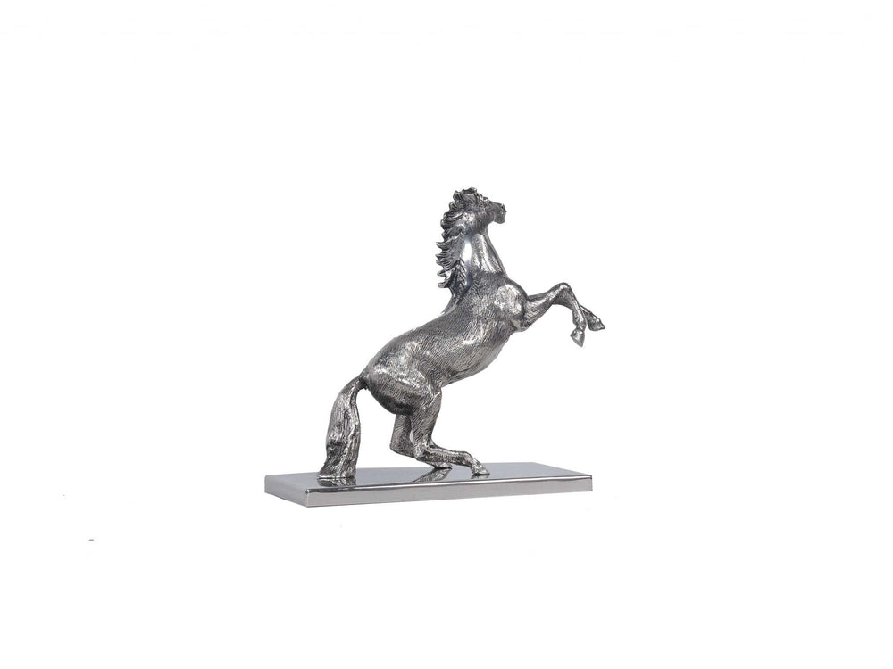 5" X 12.5" X 11" Horse Statue With Base - Homeroots