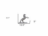 5" X 12.5" X 11" Horse Statue With Base - Homeroots - Flyclothing LLC
