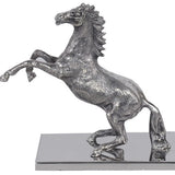 5" X 12.5" X 11" Horse Statue With Base - Homeroots - Flyclothing LLC