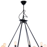 32" X 37" X 32" 8 Bulbs Rope Pendant Lamp - Homeroots - Flyclothing LLC