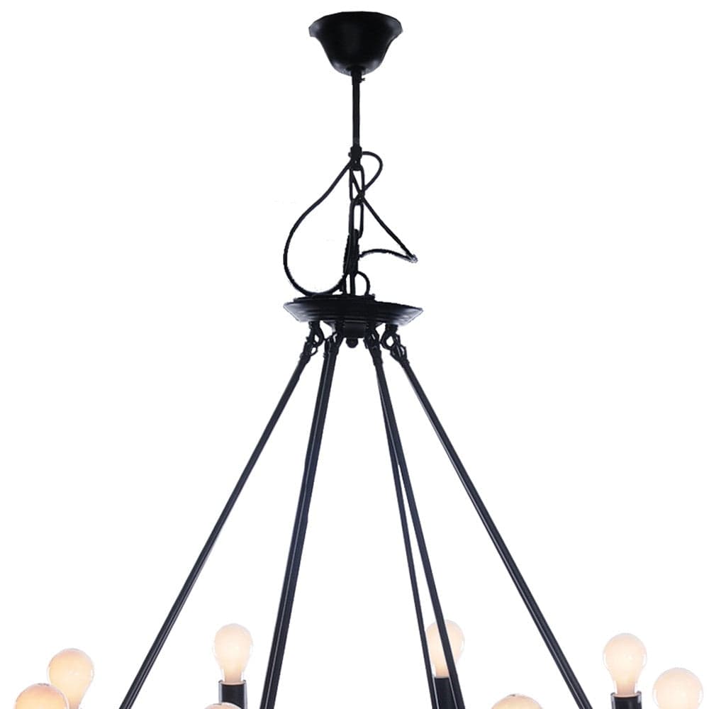 32" X 37" X 32" 8 Bulbs Rope Pendant Lamp - Homeroots - Flyclothing LLC
