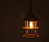 Beige and Black Iron and Rope Ceiling Light - Homeroots - Flyclothing LLC